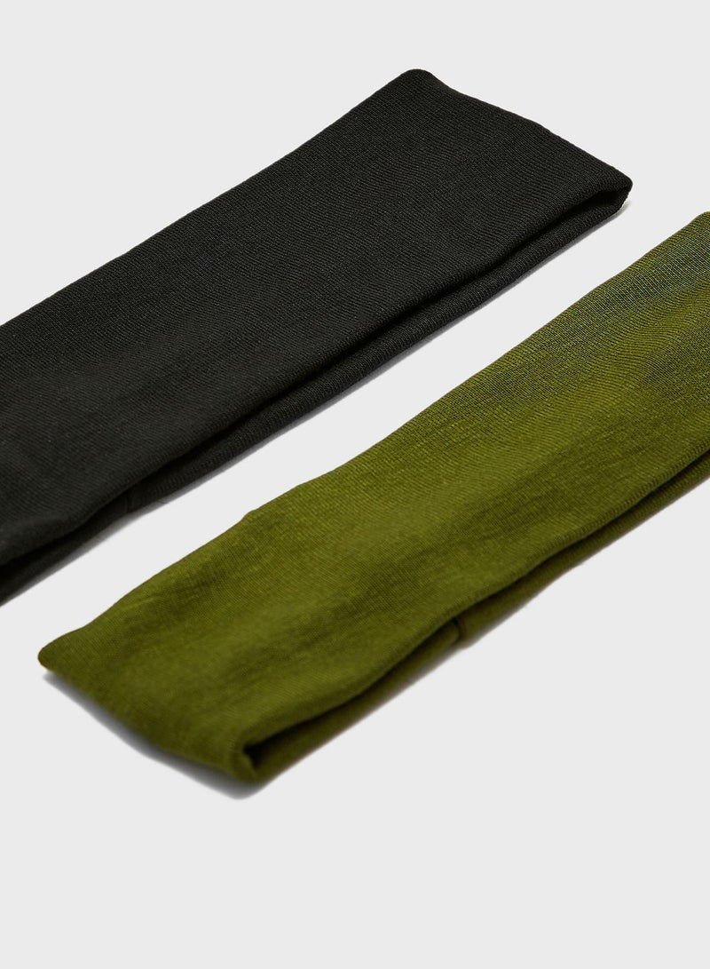 Ginger 2 Pack Sporty Jersey Stretch Headband  - Image 3