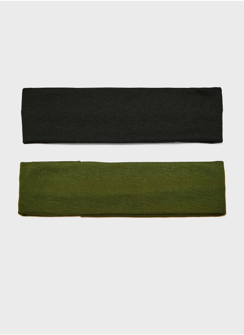 Ginger 2 Pack Sporty Jersey Stretch Headband