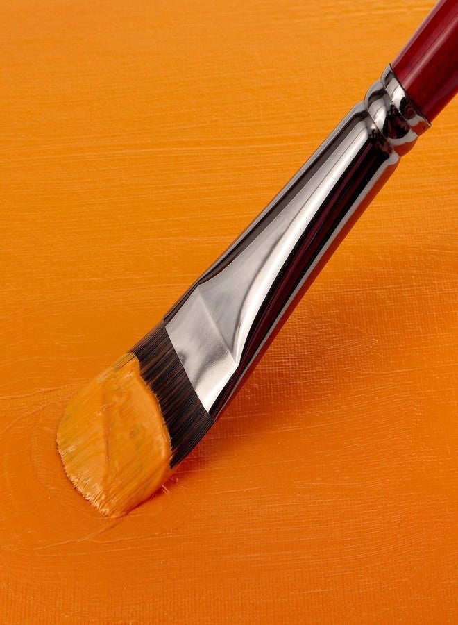 Creative Mark Staccato Artist Paintbrush - Round Size 2 - Synthetic Long Handled Brushes for Acrylic Paints, Handmade and Full Bodied with Springy Response - Image 5