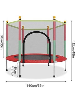 NAFEH Child Trampoline Net Jumping Mat high quality indoor and outdoor trampolines for children Child Interactive Game Trampoline Toy Gift for Boys and Girls Durable Outdoor Trampoline Jumping Bed  - Image 2