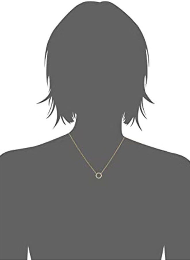 Muyixin - Circle Pendant Elegant Necklace Gold - Image 1