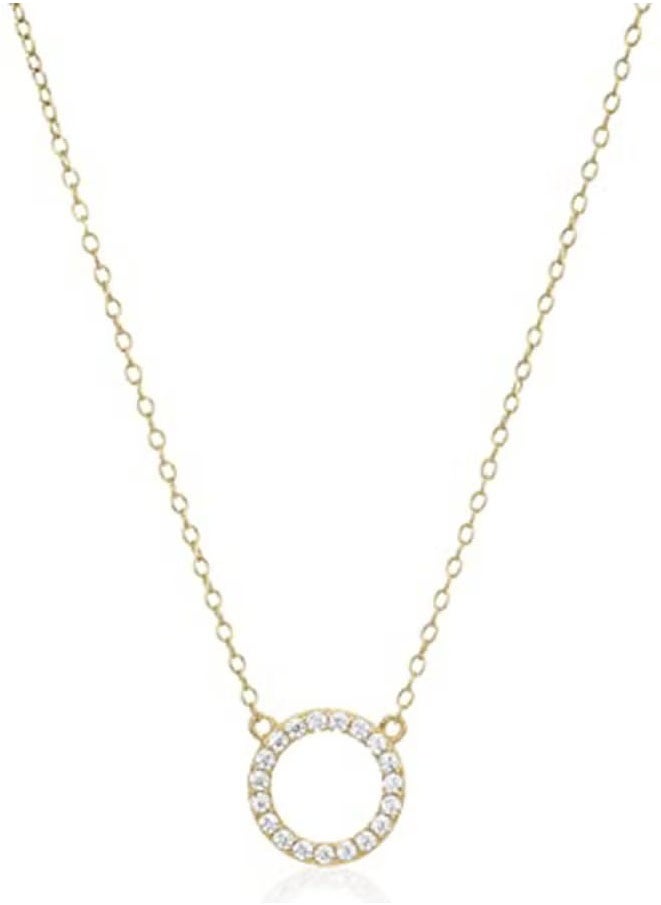 Muyixin - Circle Pendant Elegant Necklace Gold - Image 1