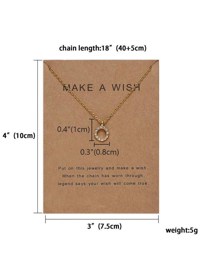 Muyixin - Circle Pendant Elegant Necklace Gold - Image 1