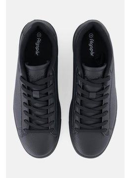 Algspar Men Lace Up Casual Shoes, Black  - Image 2