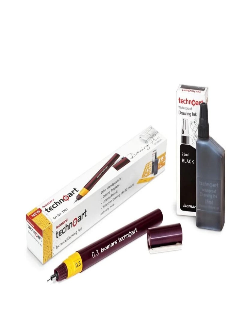 Isomars Technoart Technical Drawing Pen 0.3mm - Image 1