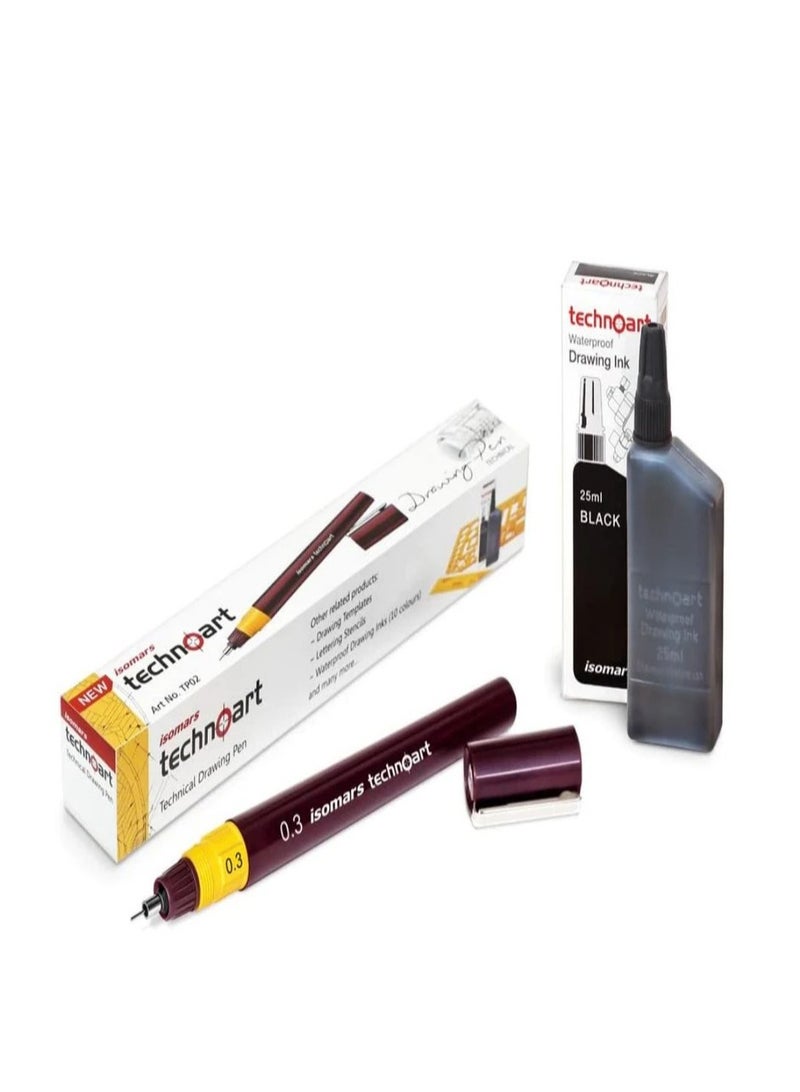Isomars Technoart Technical Drawing Pen 0.3mm - Image 2