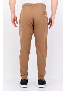 Gazzarrini Men Printed Drawstring Basic Jogger Pants, Brown  - Image 3