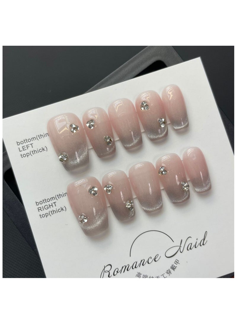 بينزو بيوتي بينزو جمال الأظافر اليدوية ، 10 قطعة ، مسمار الفن ، الاكريليك الأظافر ، الأظافر وهمية ، مجموعة فاخرة ، ديلوكس مسمار الفن ، اكسسوارات جديدة ، عرس الأظافر ، الأظافر الطرف . - Image 1