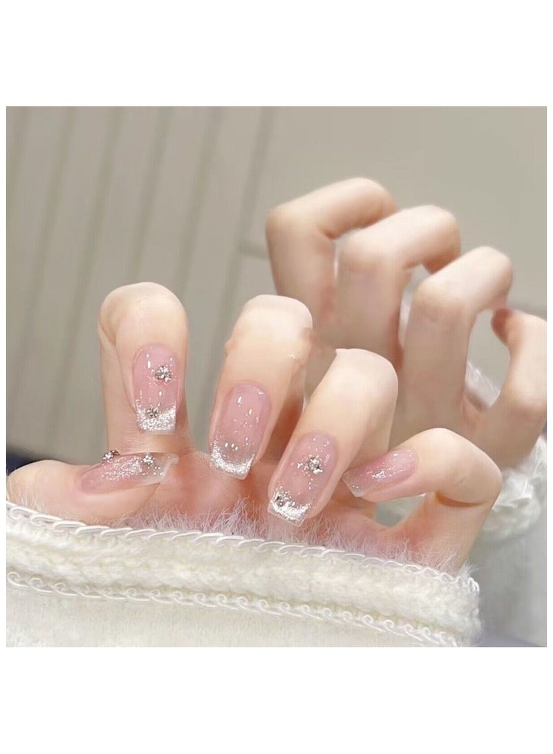 بينزو بيوتي بينزو جمال الأظافر اليدوية ، 10 قطعة ، مسمار الفن ، الاكريليك الأظافر ، الأظافر وهمية ، مجموعة فاخرة ، ديلوكس مسمار الفن ، اكسسوارات جديدة ، عرس الأظافر ، الأظافر الطرف . - Image 2