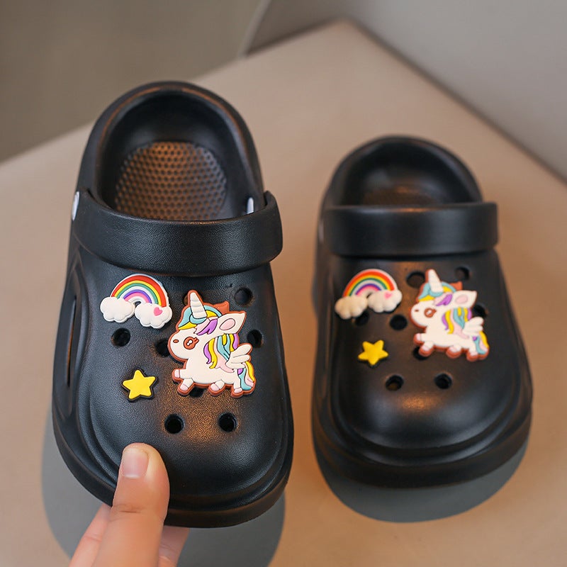 Children'S Croc Shoes 2025 Ultraman Baotou Slippers For Boys, Soft-Soled Beach Shoes For Big Children - Image 3