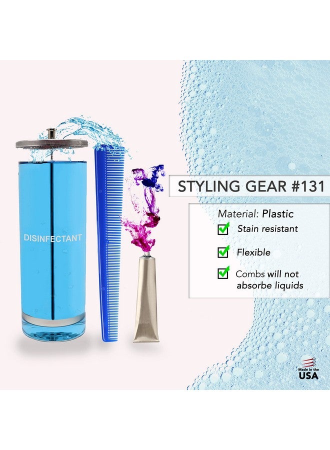 Styling Gear #131 Set of 12 Tapered Hair Cutting Styling Combs Twist Braid Flexible Ideal for Barber Hairstylists Men and Women (Royal Blue) - Image 5