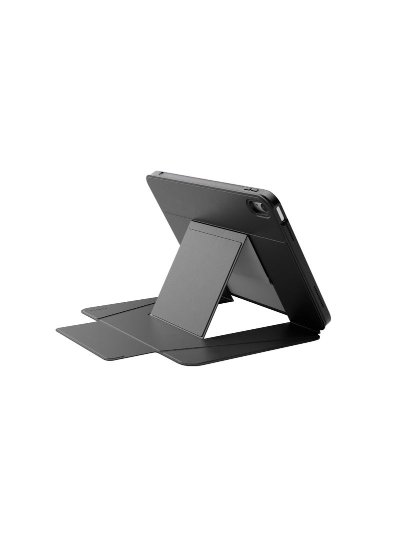 LEVELO FLEXO LEATHER CASE FOR IPAD 10TH GEN 10.9” & 11” (2022/2025) - BLACK - Image 4