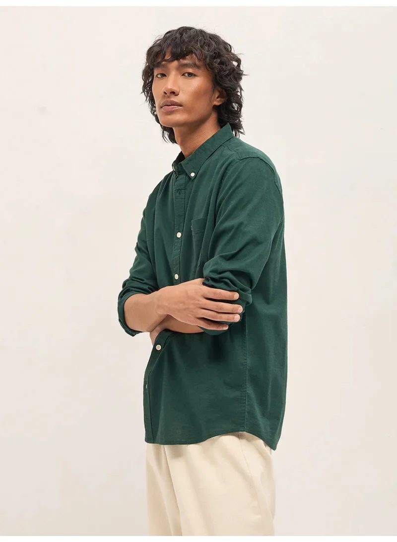 THE BEAR HOUSE Men’s Long Sleeve Shirt – Classic, Comfortable and Stylish Essential for Work, Travel or Casual Outings