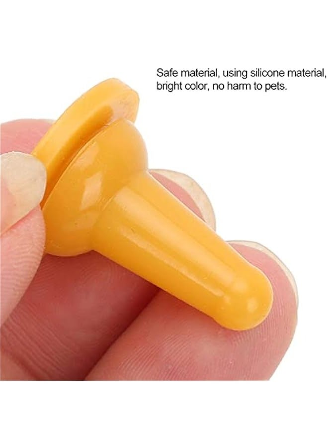 Pet Feeding Bottle Nipple, 15Pcs Soft Silicone Cat Dog Feeding Pacifier Pet Feeding Tool Accessory for Puppies Kittens Bunnies and Baby Ferrets - Image 3