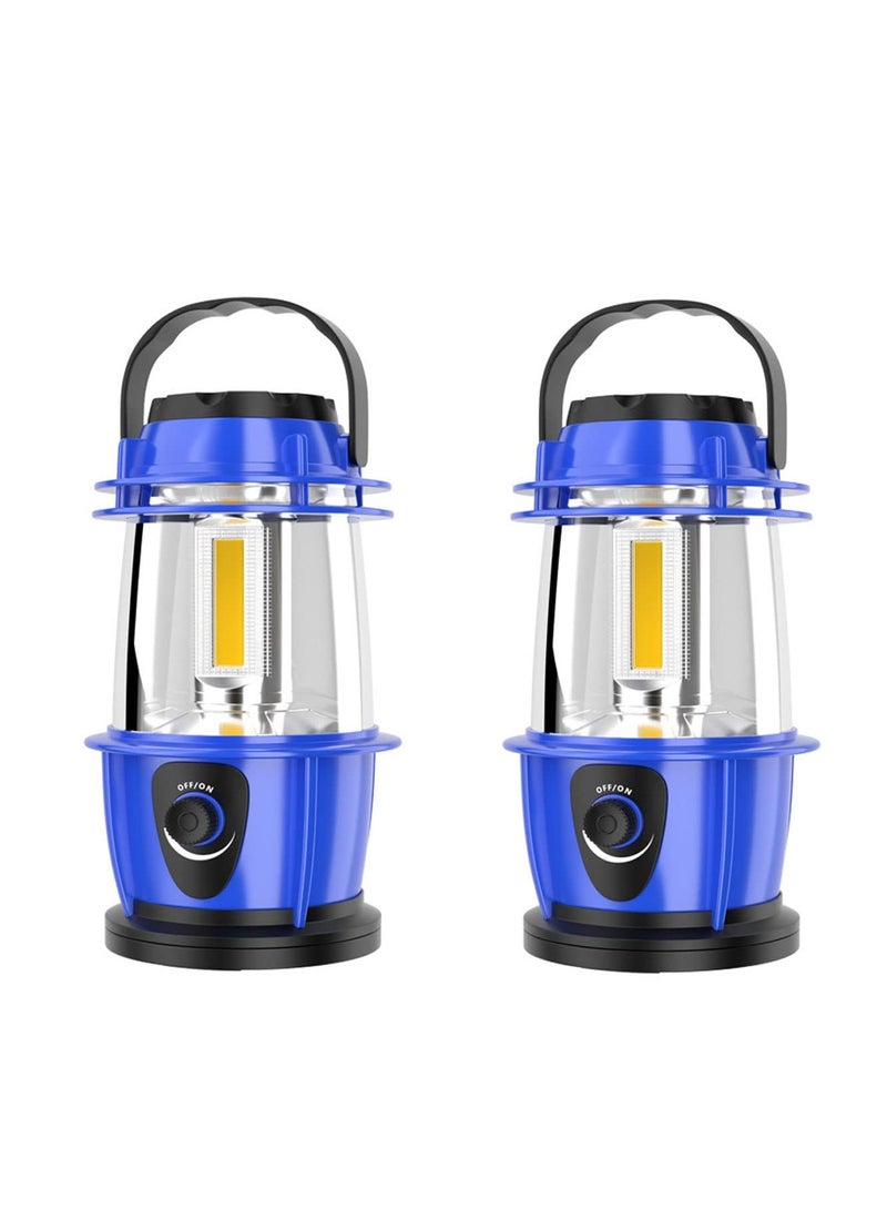 SYOSI 2 قطع مصباح LED للتخييم، مصباح LED خارجي يعمل بالبطارية، إضاءة طوارئ 300 لومن، إضاءة خارجية محمولة، إضاءة خارجية، ملحقات التخييم [فئة الطاقة A+++] - Image 1