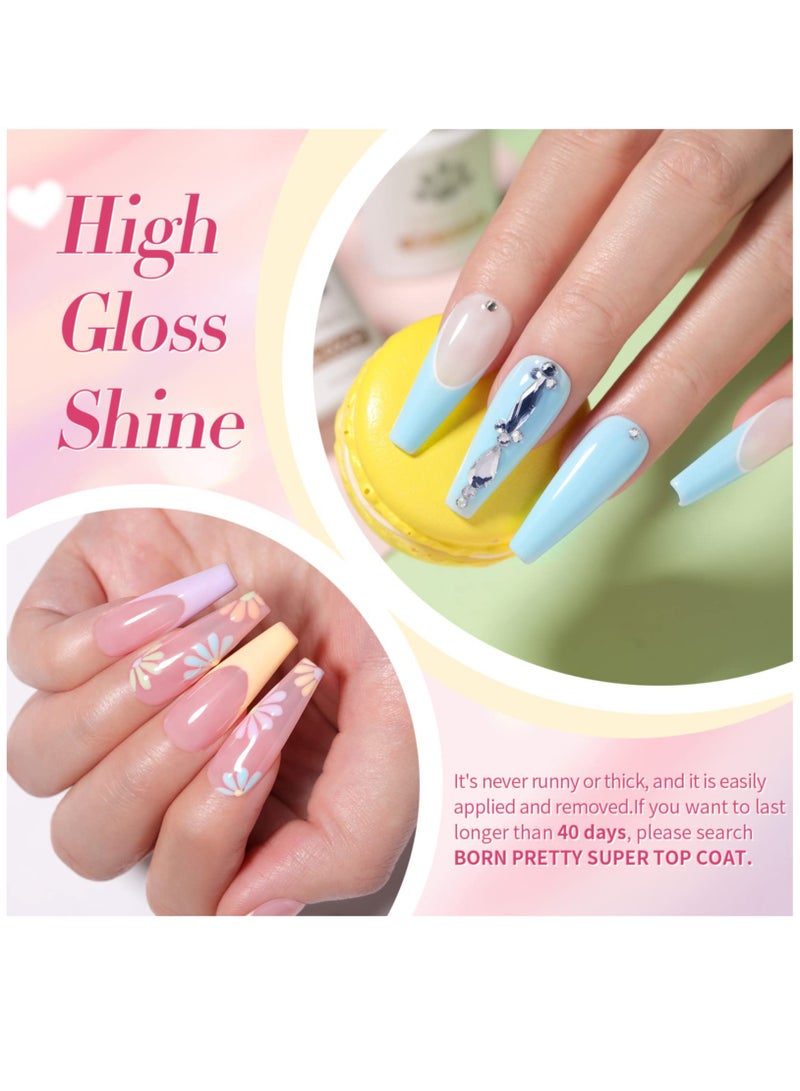 Excefore Gel Nail Polish Set 6PCS, Pastel Spring Summer Gel Polish Macaron Candy Sweet Color Gel Polish Soft Pink Yellow Purple Blue Green Colors Collection Nail Art Gift Box 10ML - Image 4