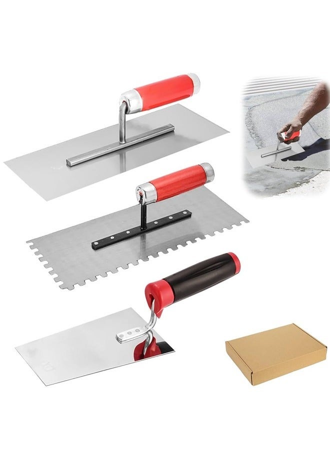 Plastering Trowel – Wooden or PVC Handle – Available in Flat, Pointed & Round Shapes 