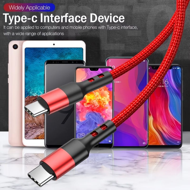 كابل شحن Nnbli USB من النوع C بقدرة 60 واط، شحن سريع تيربو، طول 59.06 بوصة، أسود - Image 5