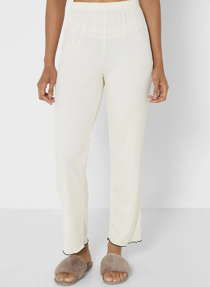 Ginger Contrast Trim Pyjama Set