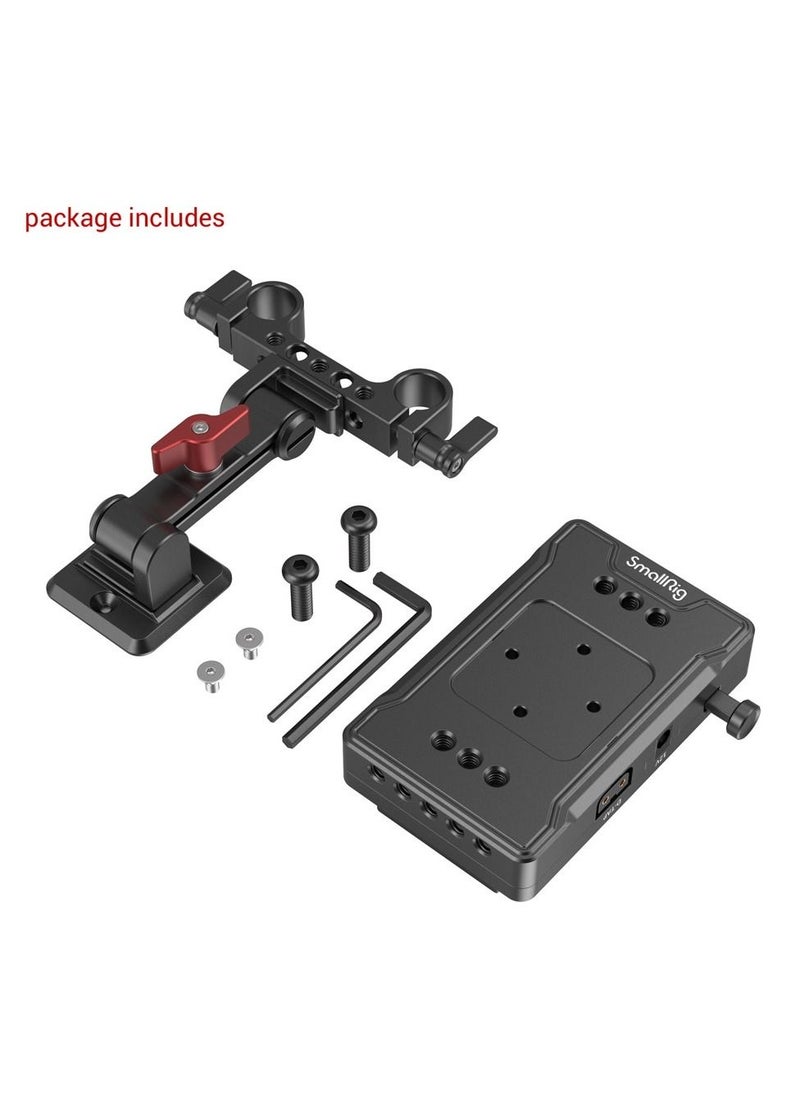 SMALLRIG - SmallRig 3499 V Mount Battery Adapter Plate with Extension Arm - Image 1