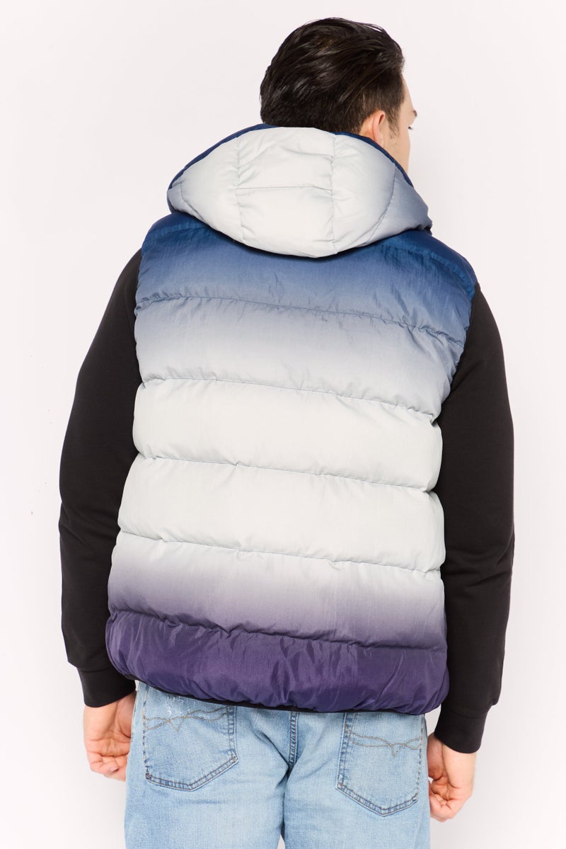 Armani Exchange Men Hooded Softshell Jacket, Purple Combo  - Image 3