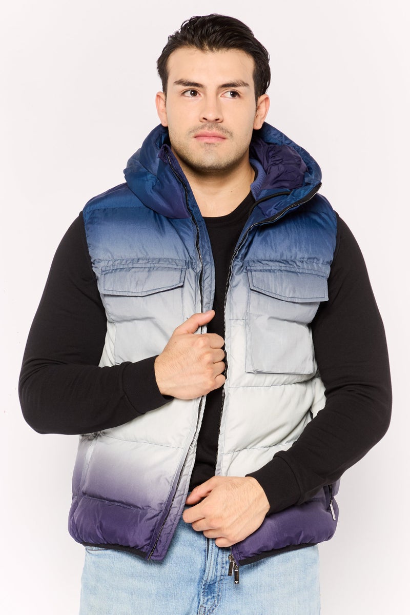 Armani Exchange Men Hooded Softshell Jacket, Purple Combo  - Image 1