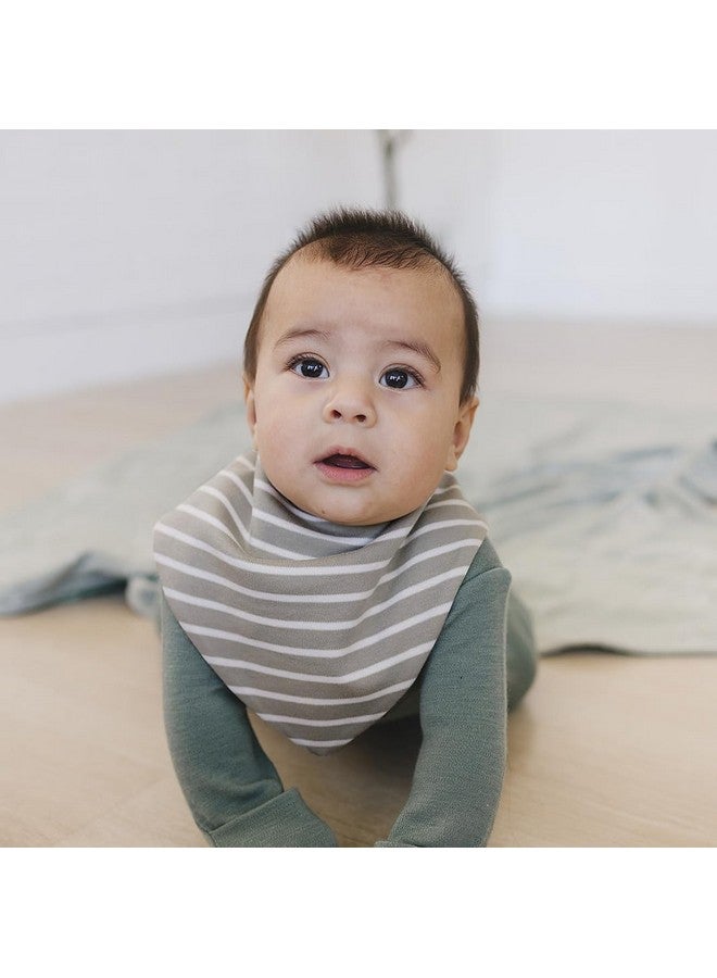 Woolino Merino Wool Baby Bibs - Highly Absorbent Bandana Bib with Cotton Outer Layer and Merino Wool Inner Layer - Pack of 2 - Image 2