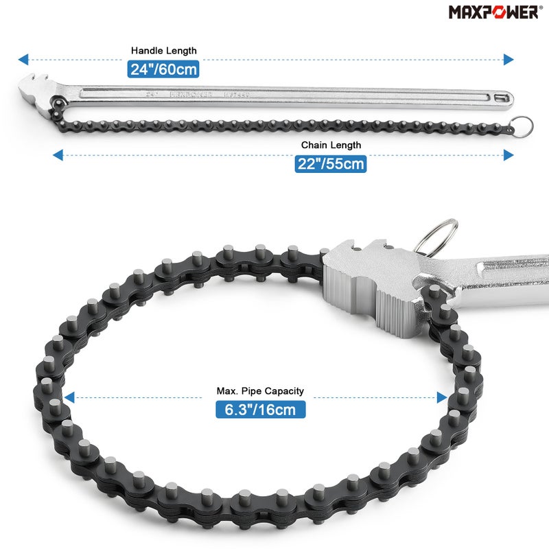 MAXPOWER 24 inch Chain Wrench - Image 2