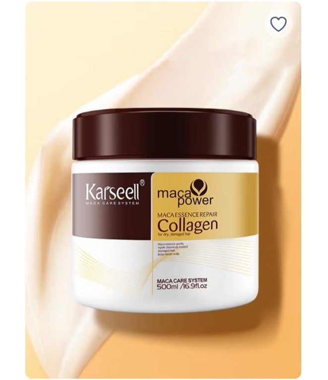 Karseell Collagen Hair Mask + Essence Oil 500ml + 50ml / 18.6fl oz - Image 2