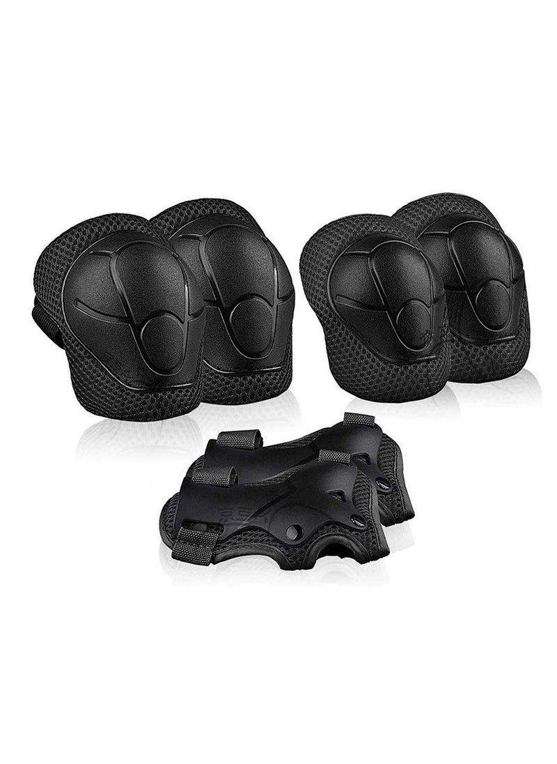 General Knee and elbow pads for children and adolescents, protective gear sets with wrist pads for cycling, ice skating, ice skating, inline skating, skiing, skating, horseback riding, sports 