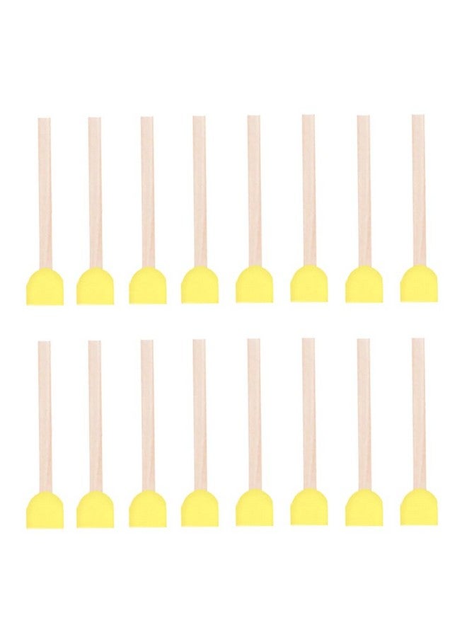 جي شلو 50 قطعة فرش رغوة مستديرة صغيرة الإسفنج فرش الطلاء مقبض خشبي فرشاة الرغوة لتقوم بها بنفسك الإسفنج Stamps أدوات الطلاء للأطفال الحرف - Image 1