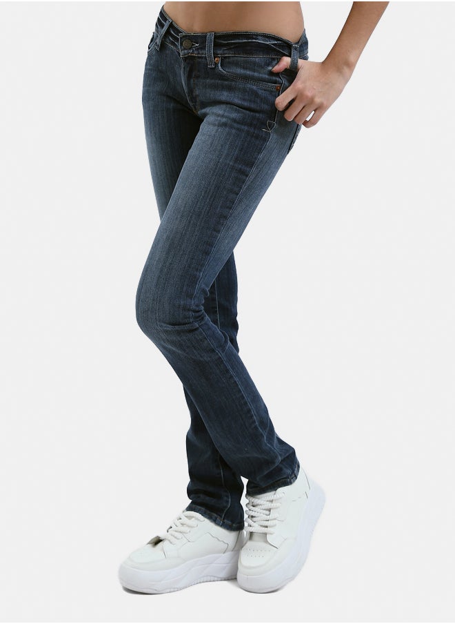 RAVIN Standard Blue Casual Solid Skinny Jeans  - Image 1