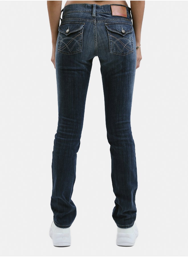 RAVIN Standard Blue Casual Solid Skinny Jeans  - Image 2