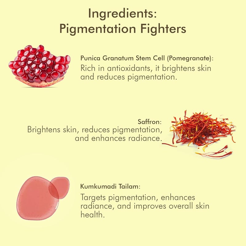 VEDICDERM Kumkumadi DePigmentation Night Cream 50g  Goodness of Saffron  Ceramides  Reduces Pigmentation Dark Spots  Melasma  Evens Skin Tone  Enhances Radiance  Sulfate  Paraben Free - Image 5
