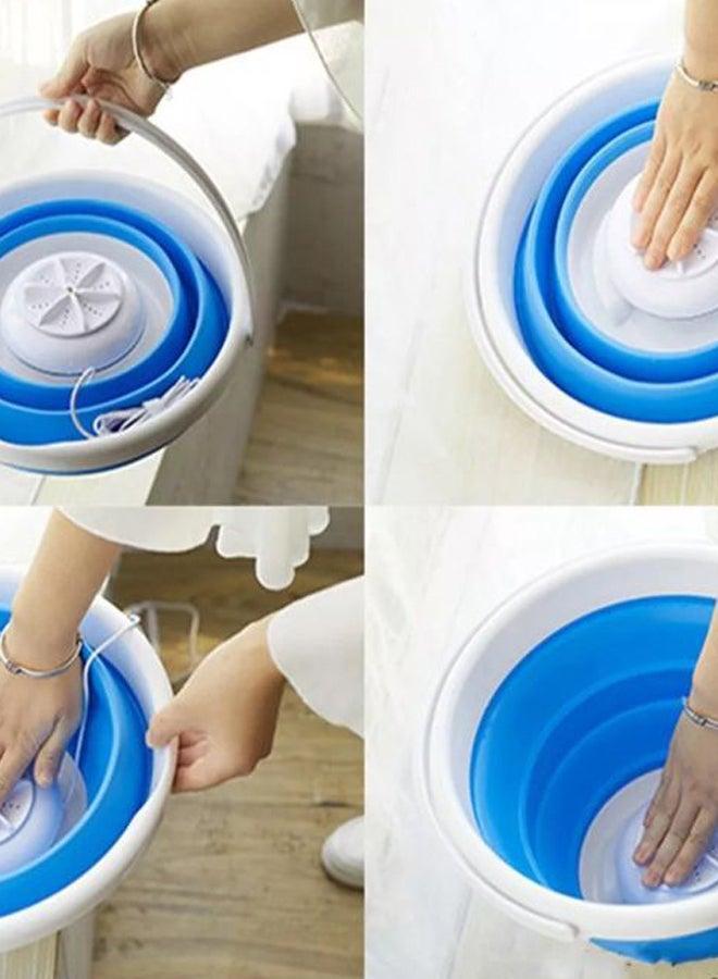 Portable Cloth Cleaner Turbine Washer White/Blue - Image 3