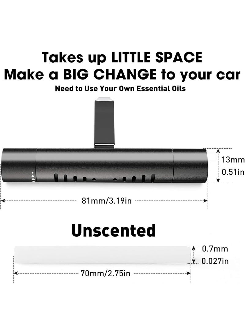 2 Packs Custom Car Air Freshener Diffuser Vent Clips for Car Decoration Accessories with 12 Refill Sticks for Cars, Office, Kitchen, Bathroom, Pet Houses, Basic Refillable Kit - Image 2