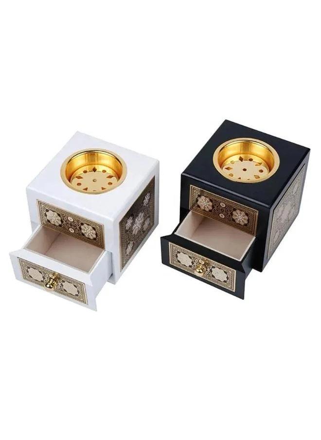 QUESERA QUESERA  Premium WOODEN INCENSE BURNER- black