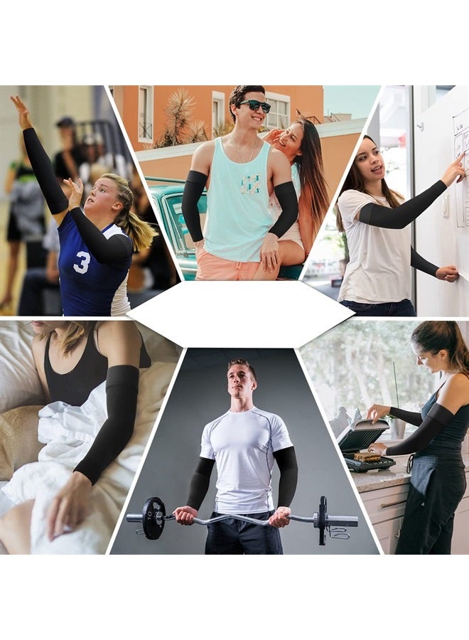 Ailaka Medical Compression Arm Sleeves for Men Women - 20-30 mmHg Lymphedema Compression Sleeves Support for Arms Pain, Swelling, Edema, Post Surgery Recovery, Tendonitis - Image 4