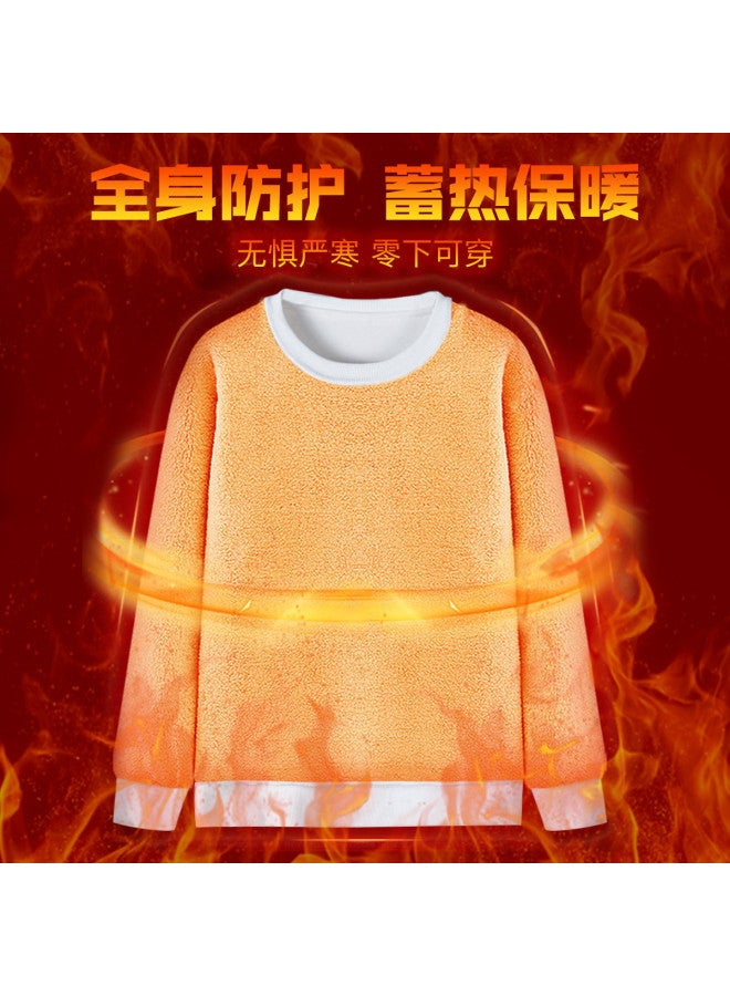 Baleno Fleece-Lined Round Neck Sweatshirt For Women, Autumn Warmth, High-End Feel, Can Be Worn As Innerwear Or Outerwear T-Shirt For Women - Image 4