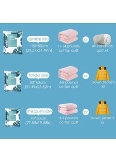 XiuWoo Vacuum Storage Bags with Hand Pump, 6-Pack (2 Jumbo, 2 Large, 2 Medium), Reusable Space Saver Bags for Clothes, Blankets, Duvets, Pillows, Travel  - Image 2