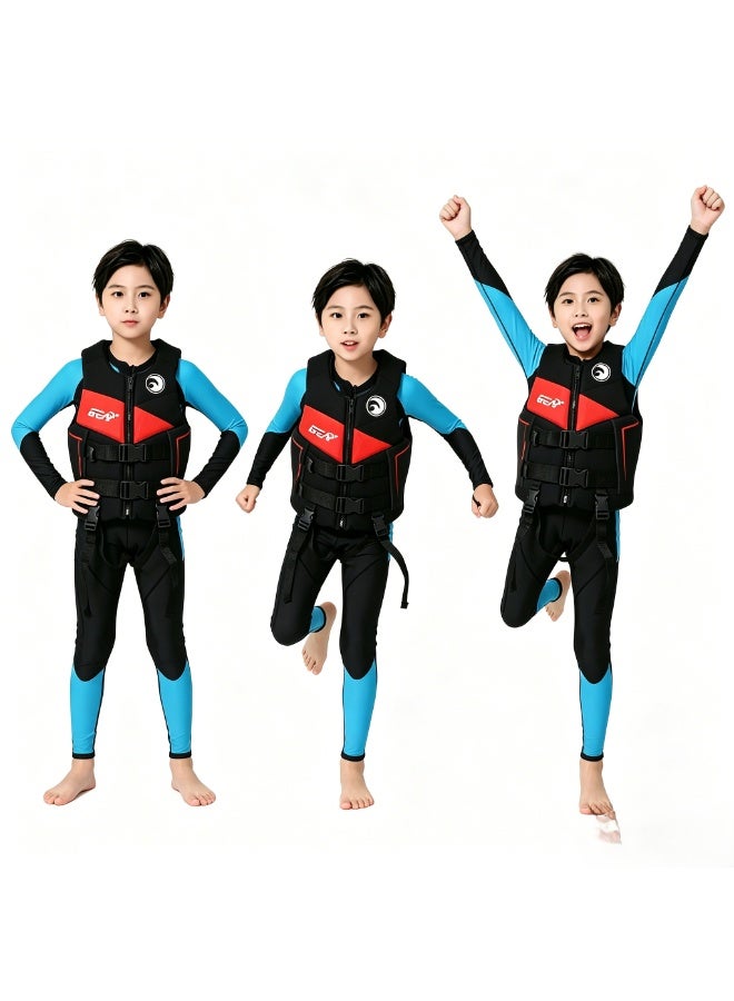 Gear Children's Water Sports Vest Life Jacket Red And Black - Image 2