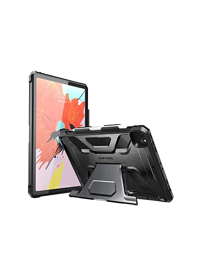 SUPCASE [UB Series] Case Designed For iPad Pro 12.9 Inch 2020 Case, without Built-in Screen Protector, Lightweight Slim Trifold Folio Cover with Auto Sleep/Wake - Black - Image 1