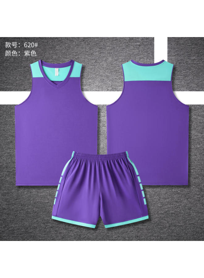 New American Basketball Uniform Suit Summer Camp Adult Children Quick-drying Jersey Compeion Training Basketball Sports Team Uniform