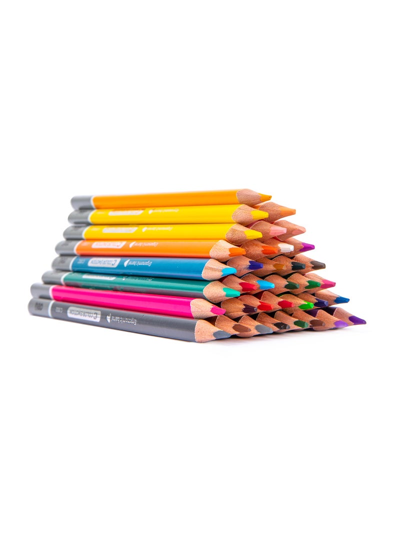 Deli Deli EC00235 COLOR EMOTION 36-Color Triangular Pencils – Pre-Sharpened 2.9mm Poplar Core, Premium Metal Storage Box – Art & School Supplies  - Image 3