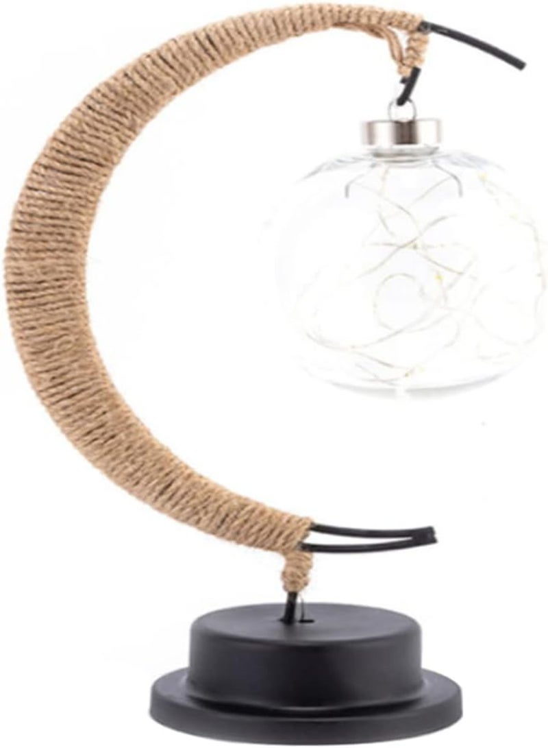 Enchanted Lunar Lamp Moon Hanging LED Moon Light Moon Table Lamp Moon Night Light for Home Decor Ramadan Decorations