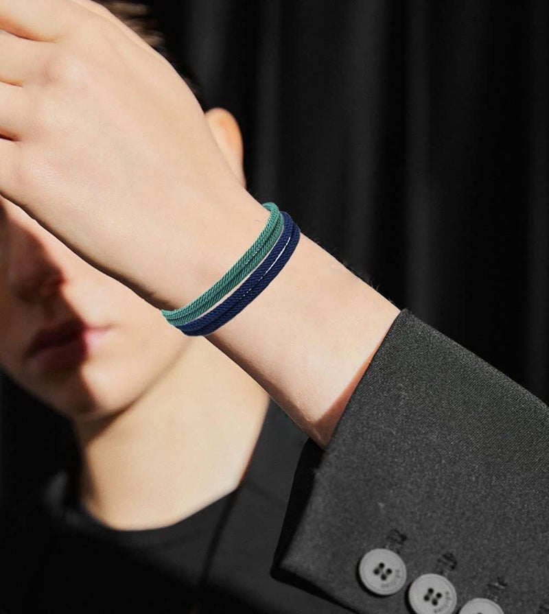 Excefore Nautical Braided Handmade Rope String, 12 Pcs Adjustable Braided Friendship Bracelets, Boho Braid Rope Surfer Jewelry, for Men Women Unisex bracelets - Image 2