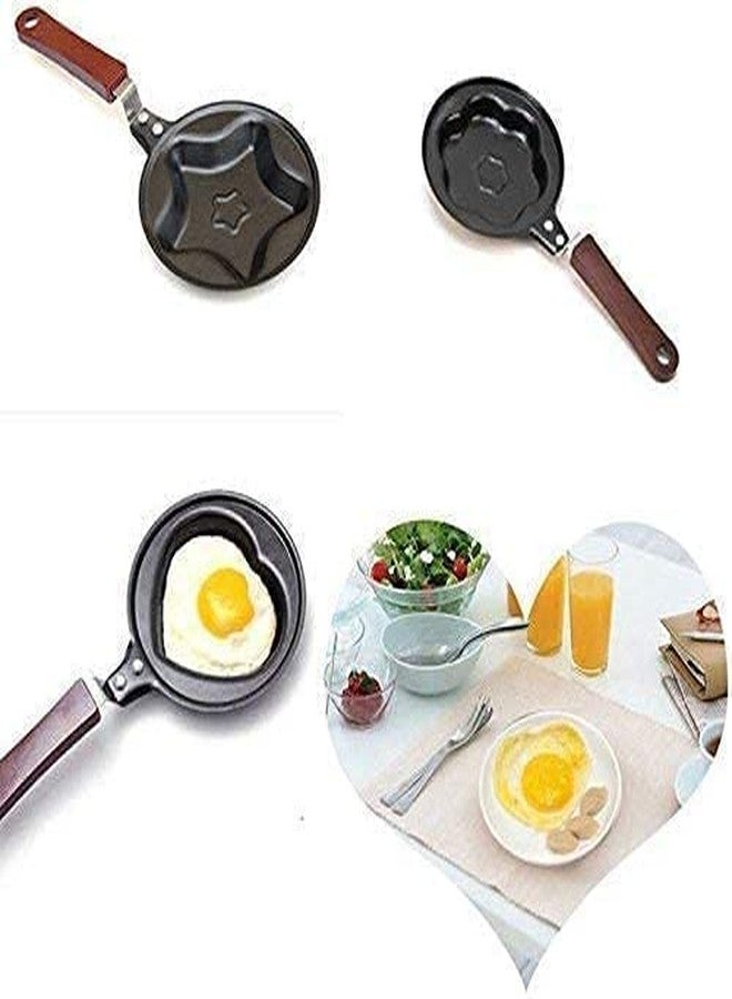 VAJASIL Heart-Shaped Mini Non-Stick Frying Pan | Cute Egg & Omelette Pan | Stainless Steel Designer Cartoon Shape Cookware for Pancakes, Crepes, Kids Breakfast, Kitchen Gifts & Cooking Lovers - Image 3