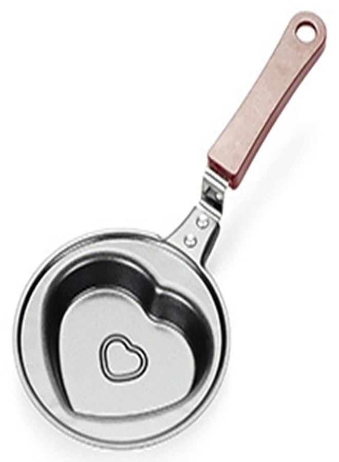 VAJASIL Heart-Shaped Mini Non-Stick Frying Pan | Cute Egg & Omelette Pan | Stainless Steel Designer Cartoon Shape Cookware for Pancakes, Crepes, Kids Breakfast, Kitchen Gifts & Cooking Lovers - Image 1