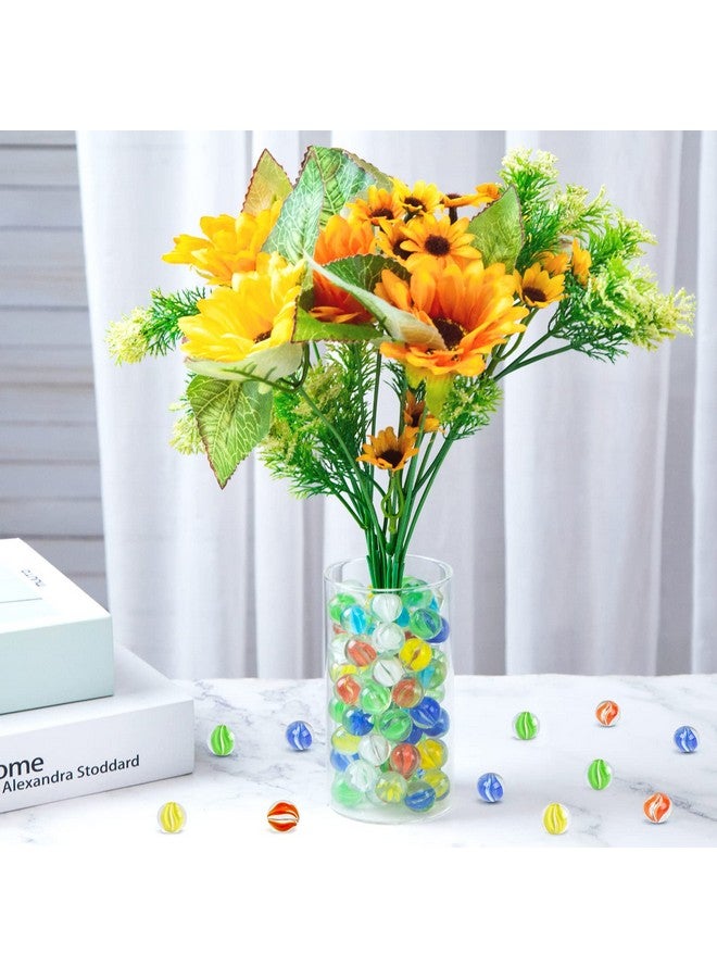 POPLAY 115Pcs Colorful Glass Marbles 5/8 Inch Marbles Bulk Cat Eyes Marbles For Marble Games Vase Fillers - Image 5