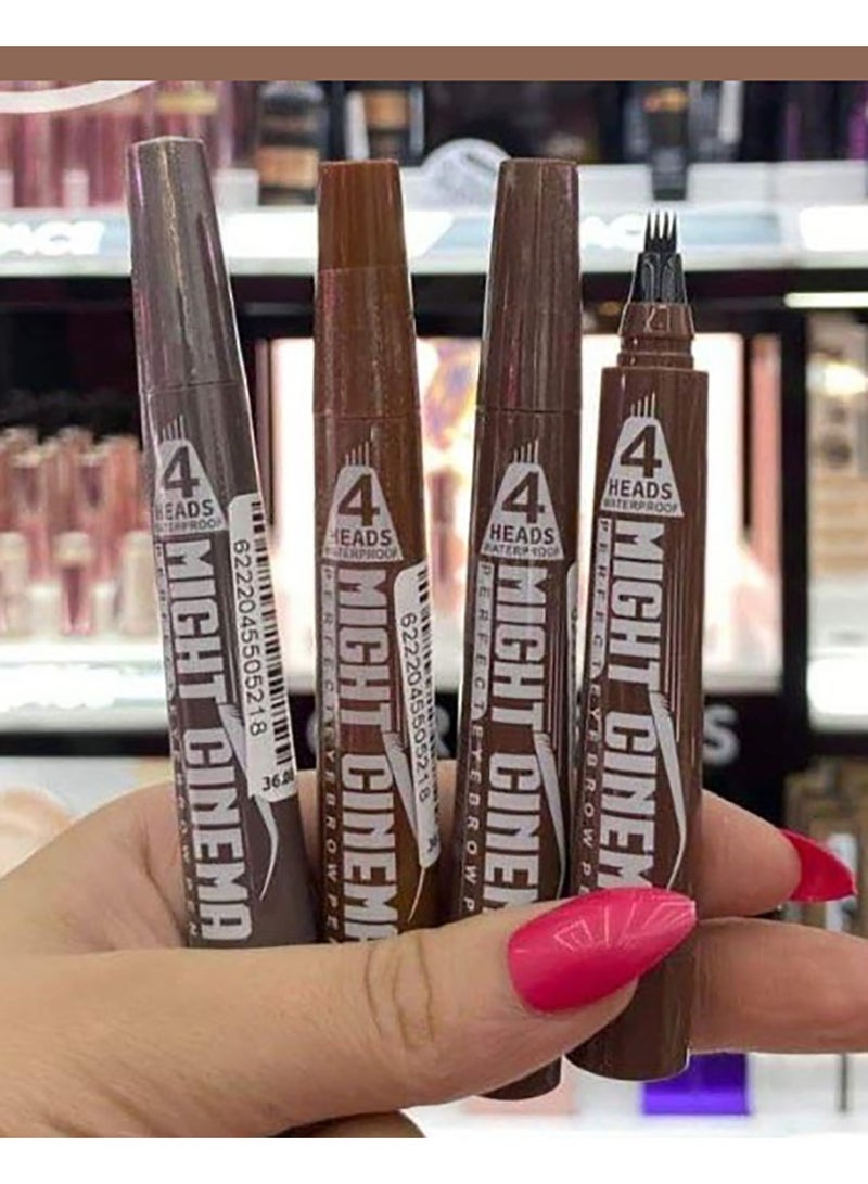 4 heads eyebrow pencil - Might Cinema - 5012 - Color 101